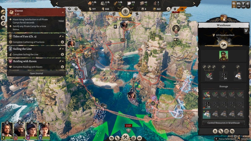 Long delivery times in Corsair Cove
