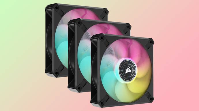 a three pack of corsair ml120 RGB fans