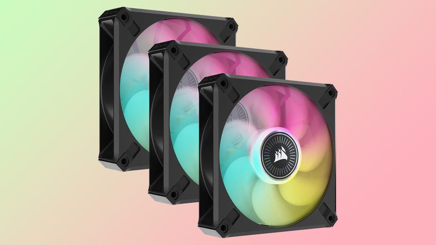 a three pack of corsair ml120 RGB fans