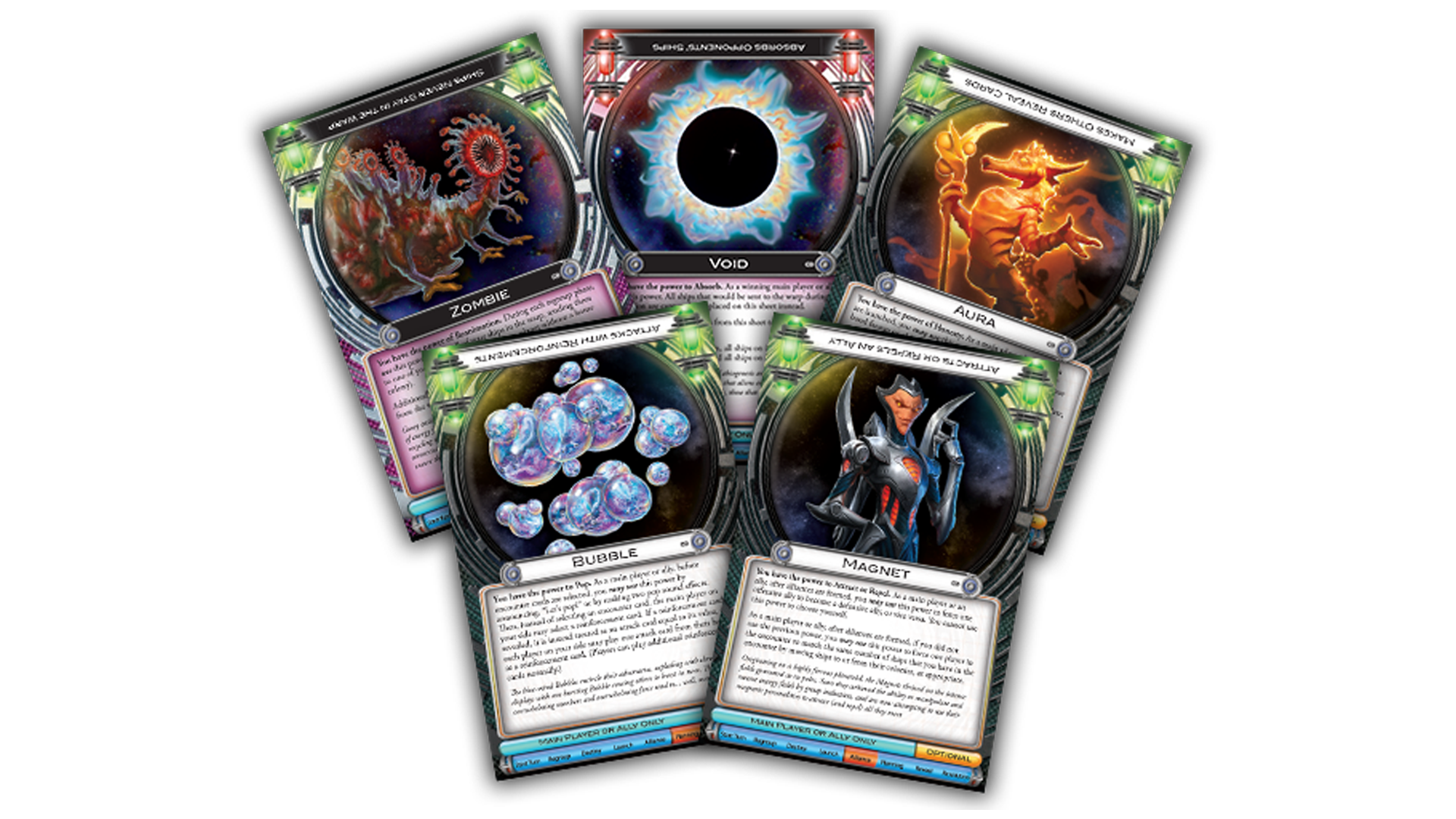 cosmic encounter alien card sleeves Collector's Edition Big Box for Cosmic Encounter