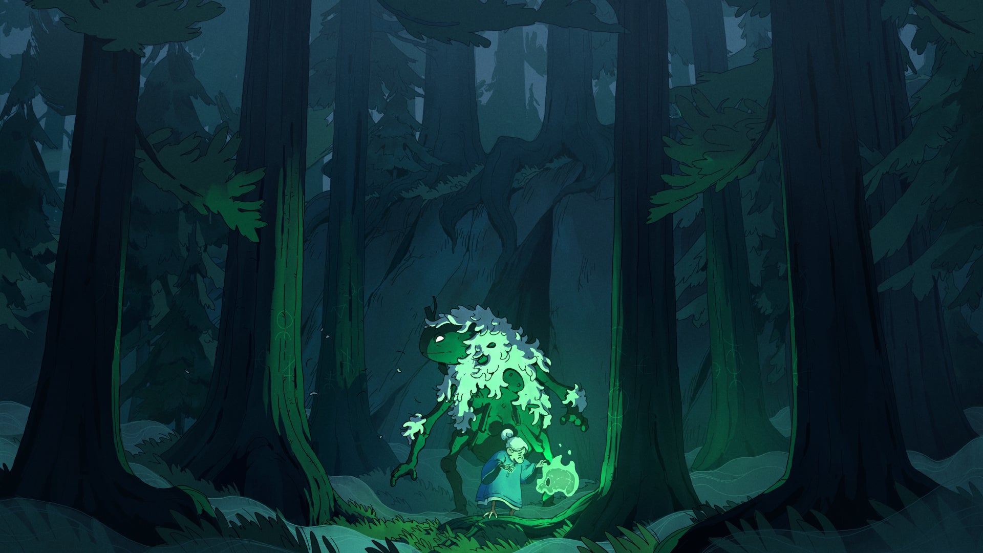 Gertie and her companion in Coven of the Chicken Foot. - 1