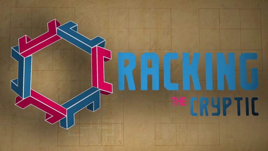The Cracking The Cryptic logo screen - a channel dedicated to solving sudokus and other logic puzzles on YouTube