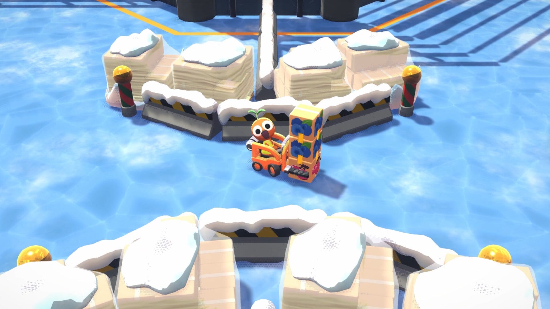 A subordinate driving a forklift successful Crashout Crew.