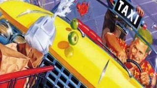 Crazy Taxi gameplay video has a crazy yellow car running around