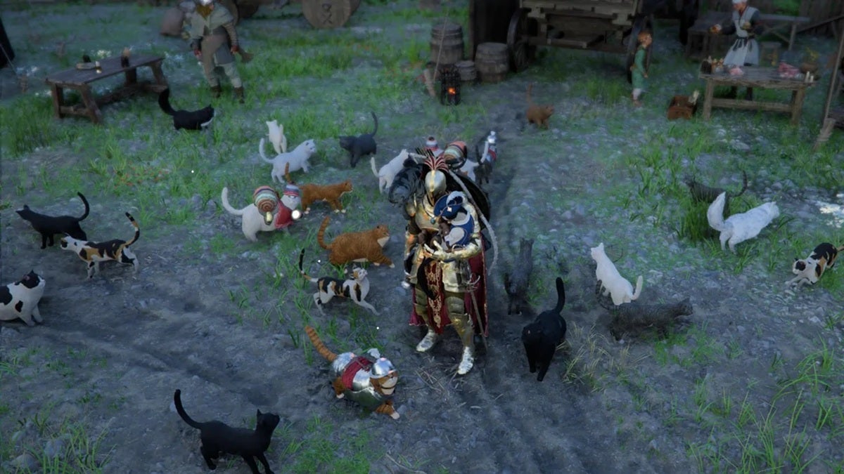 Koty w Crimson Desert to fenomen. Ktoś utworzył z nich choćby własną armię