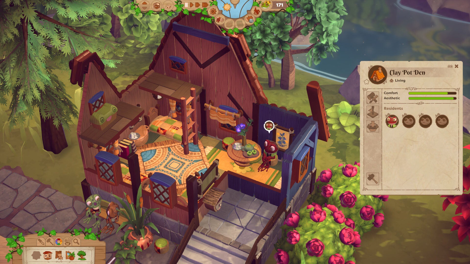 The interior of a home in Croakwood