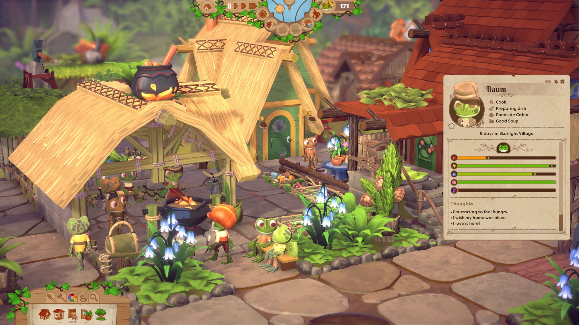 How Croakwood captures the challenge of a townbuilder like Anno but avoids the stress and pressure