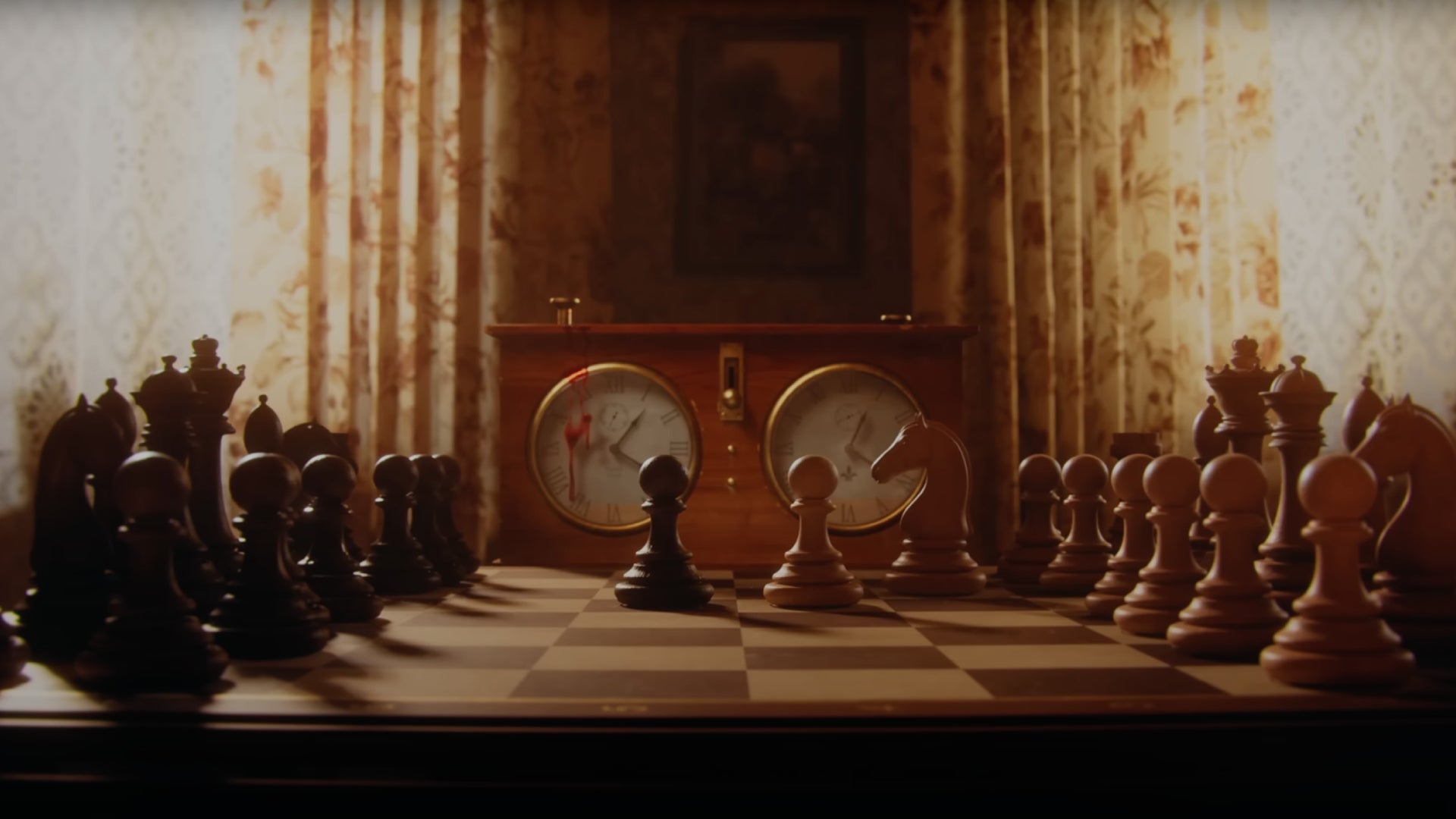 Some chess being played in Cronos: The New Dawn's reveal trailer. - 4
