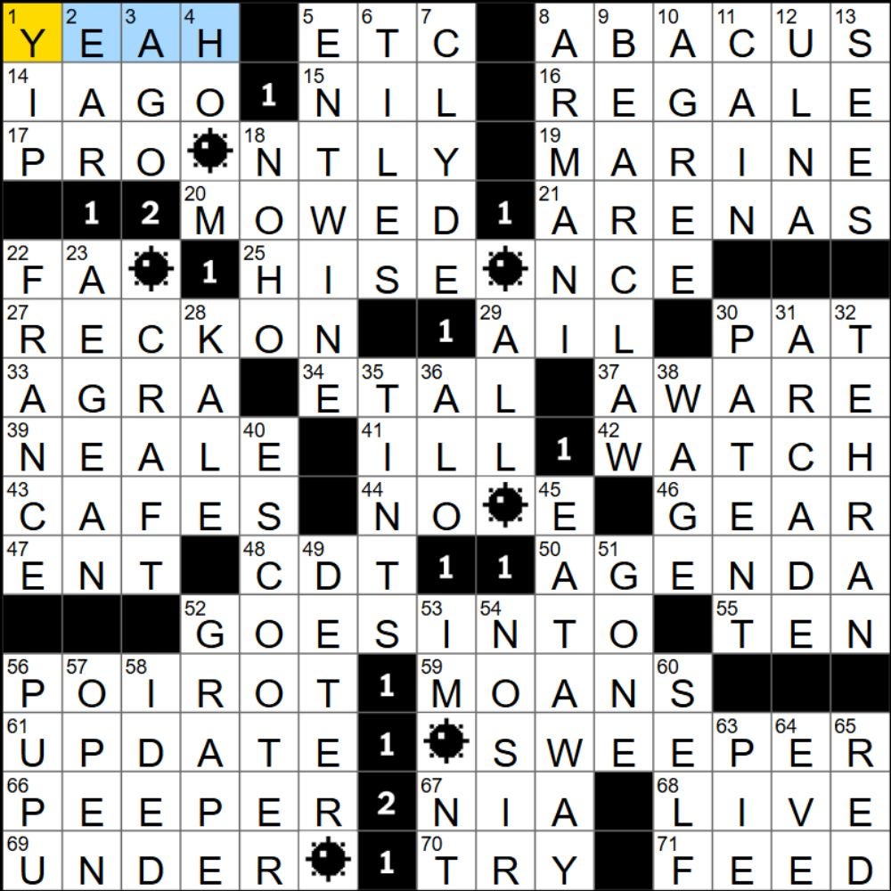 The completed NYT Mini Crossword for 02/10/2025, showing all the answers for each clue. - 3