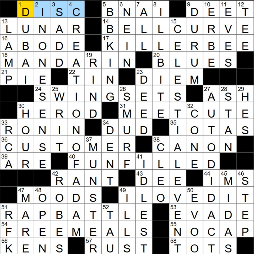 The completed NYT Mini Crossword for 29/08/2025, showing all the answers for each clue. - 3