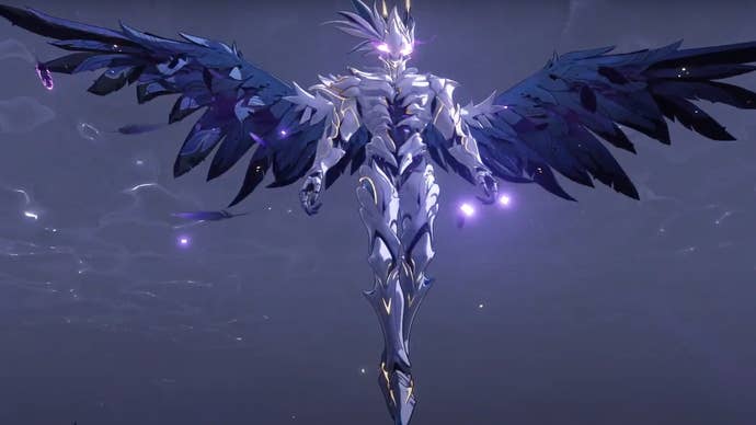 A screenshot showing Crownless, one of the bosses of Wuthering Waves and an excellent Echo.