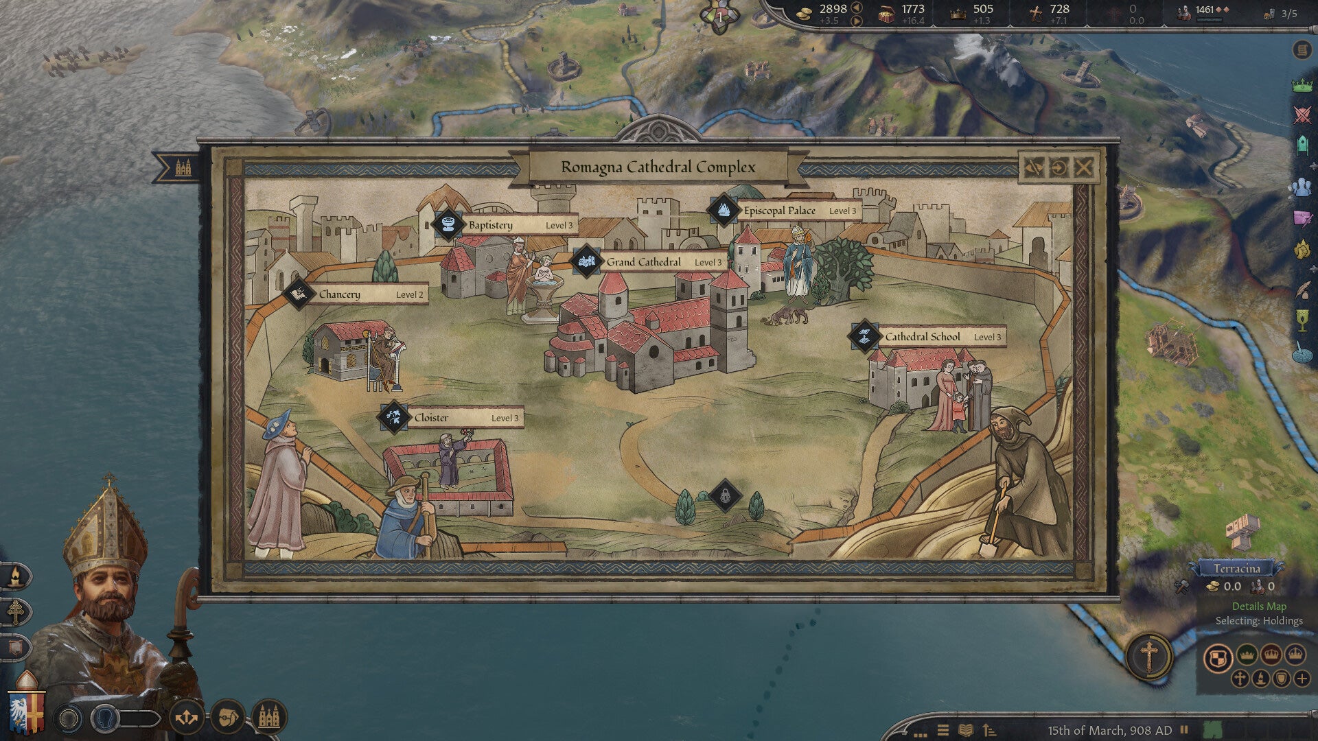 Your Cathedral construction plot in Crusader Kings 3: By God Alone