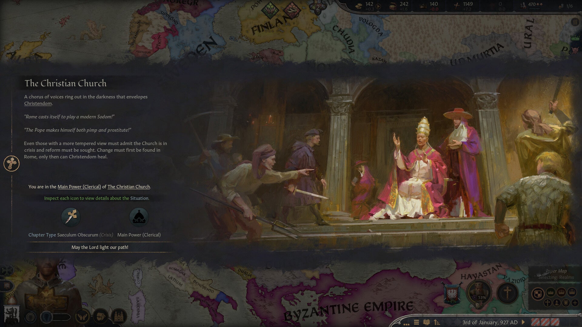 The schism in Crusader Kings 3: By God Alone