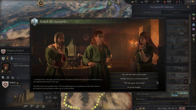 A storyteller in Kabul tells the tale of Finn MacCool.