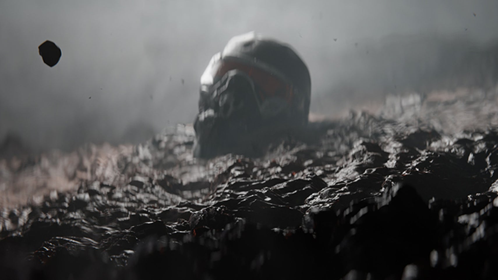 A helmet on some rocks in a teaser for Crysis 4. - 1