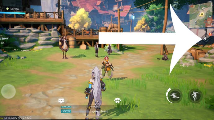 The menu button in Crystal of Atlan.