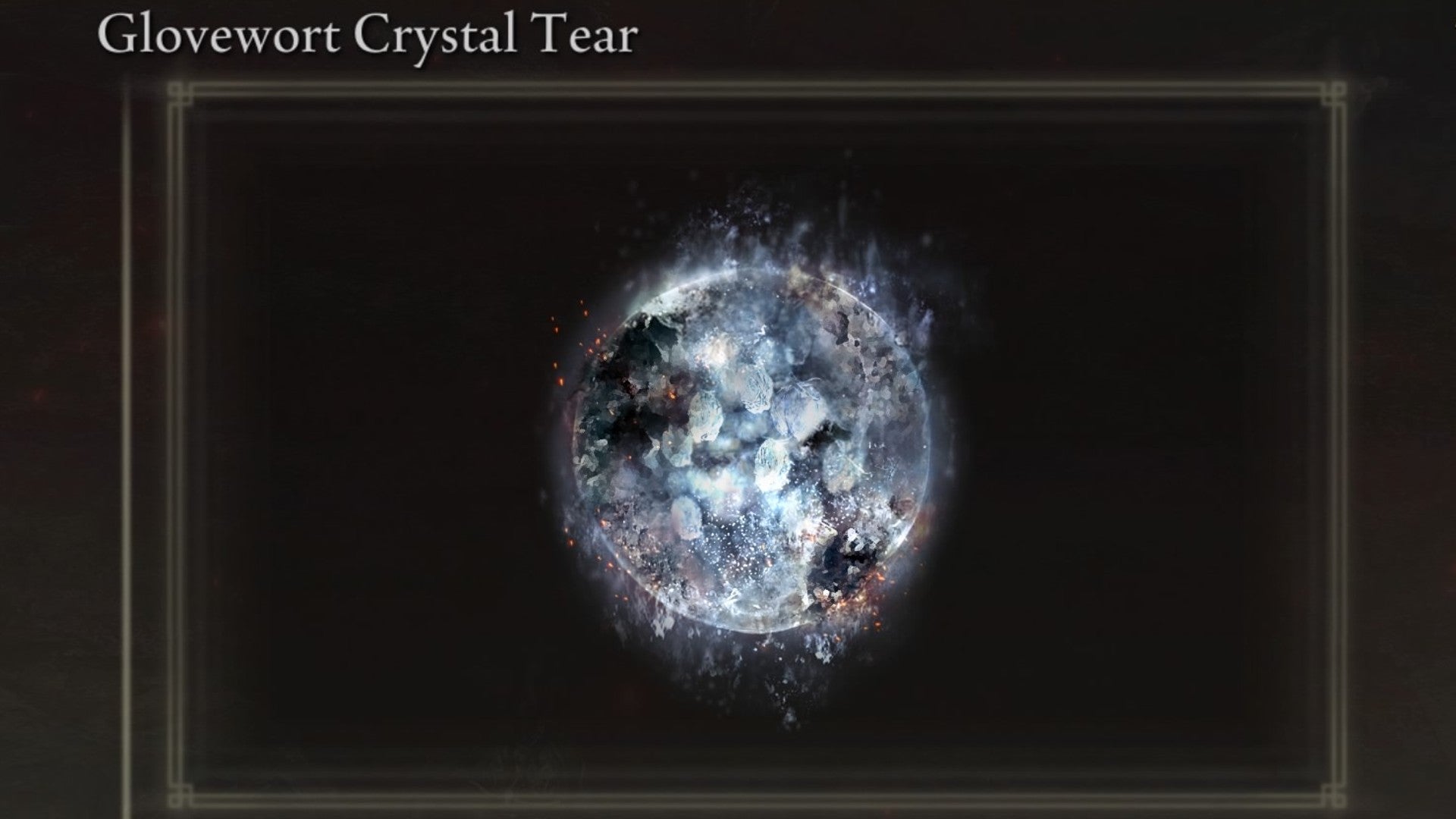 A close-up of the Glovewort Crystal Tear item icon in the inventory of Elden Ring: Shadow Of The Erdtree. - 6