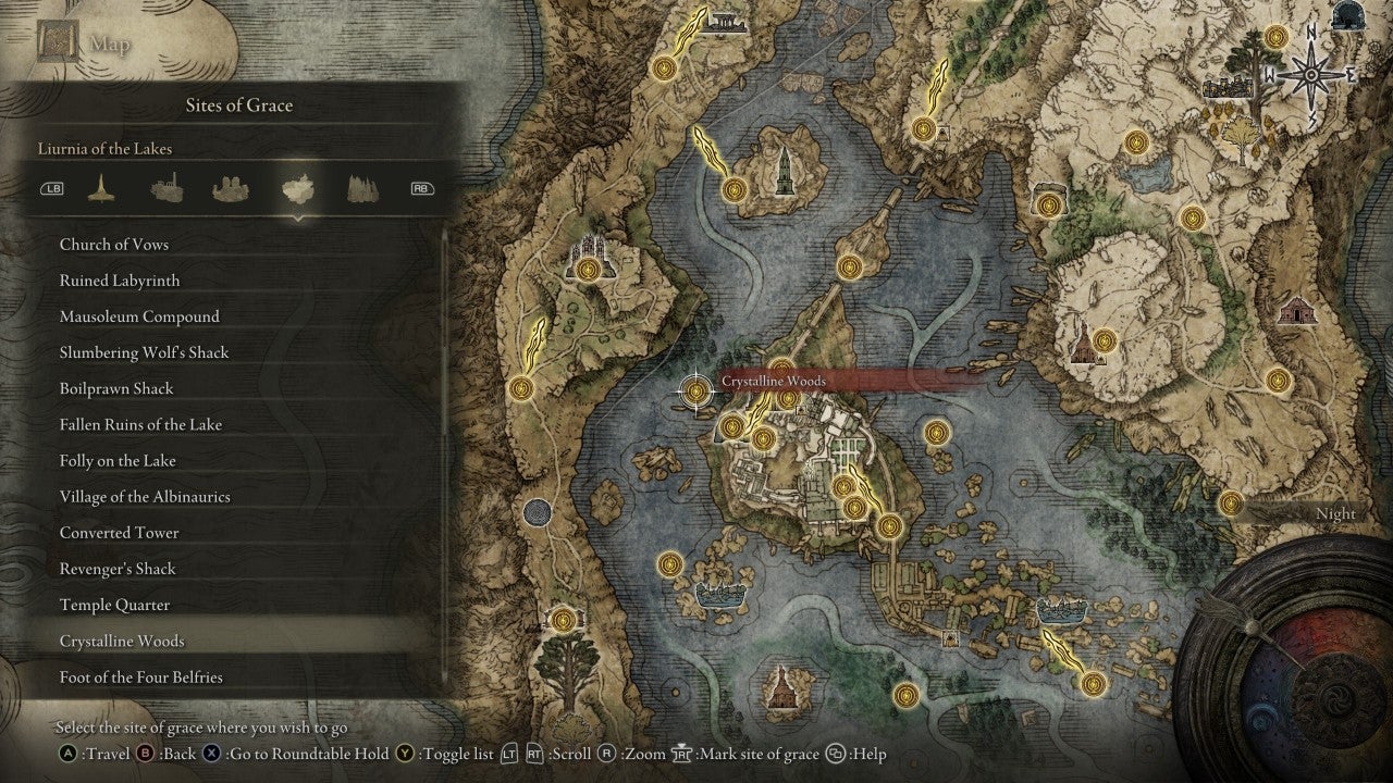 Crystalline Woods Grace in Elden Ring