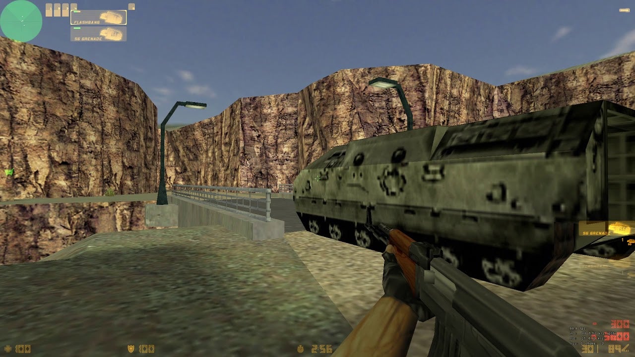 An APC parked on a bridge in cs_siege in Counter-Strike. - 1