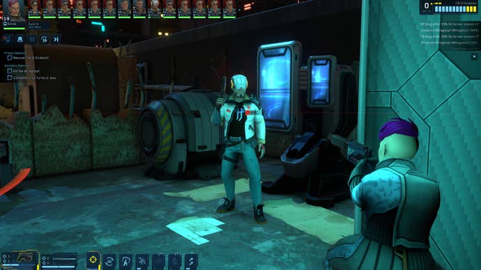 A gun fight in Cyber Knights Flashpoint