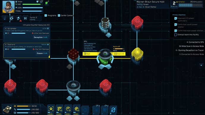 Hacking and scanning in Cyber Knights.