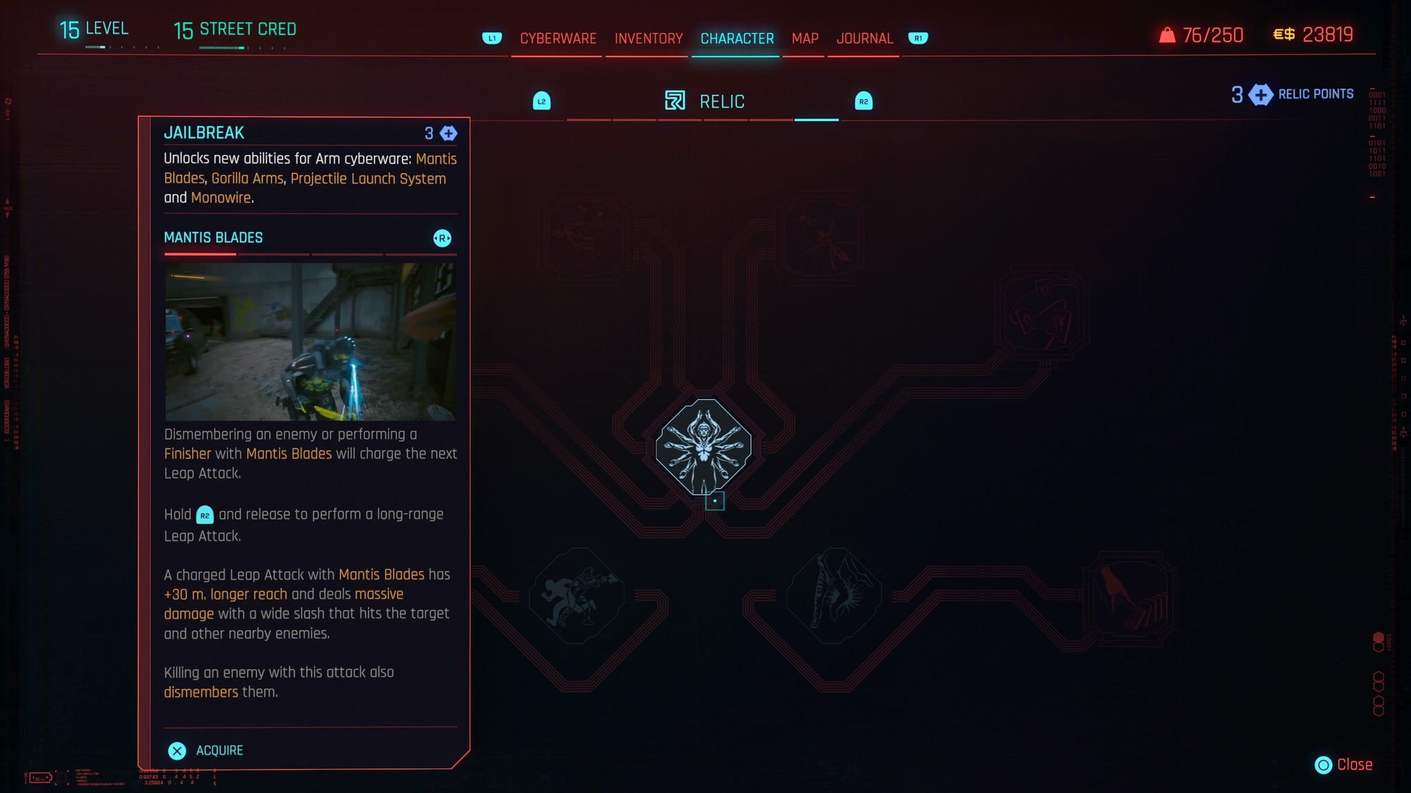 Cyberpunk 2077 best Relic skills in Phantom Liberty - 5