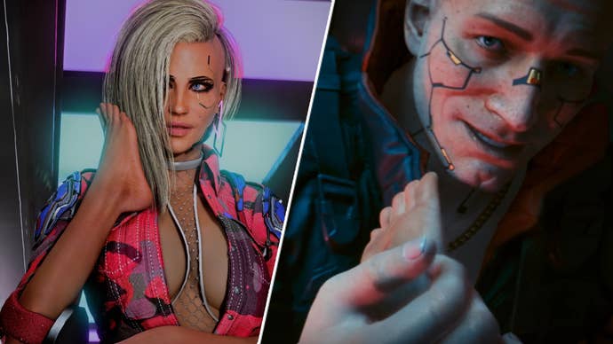 Some Cyberpunk 2077 characters with feet for hands, you know, the usual stuff.