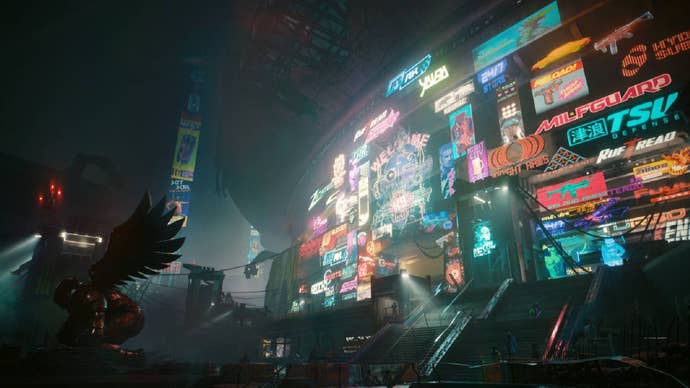 Dogtown stadium in Cyberpunk 2077: Phantom Liberty.