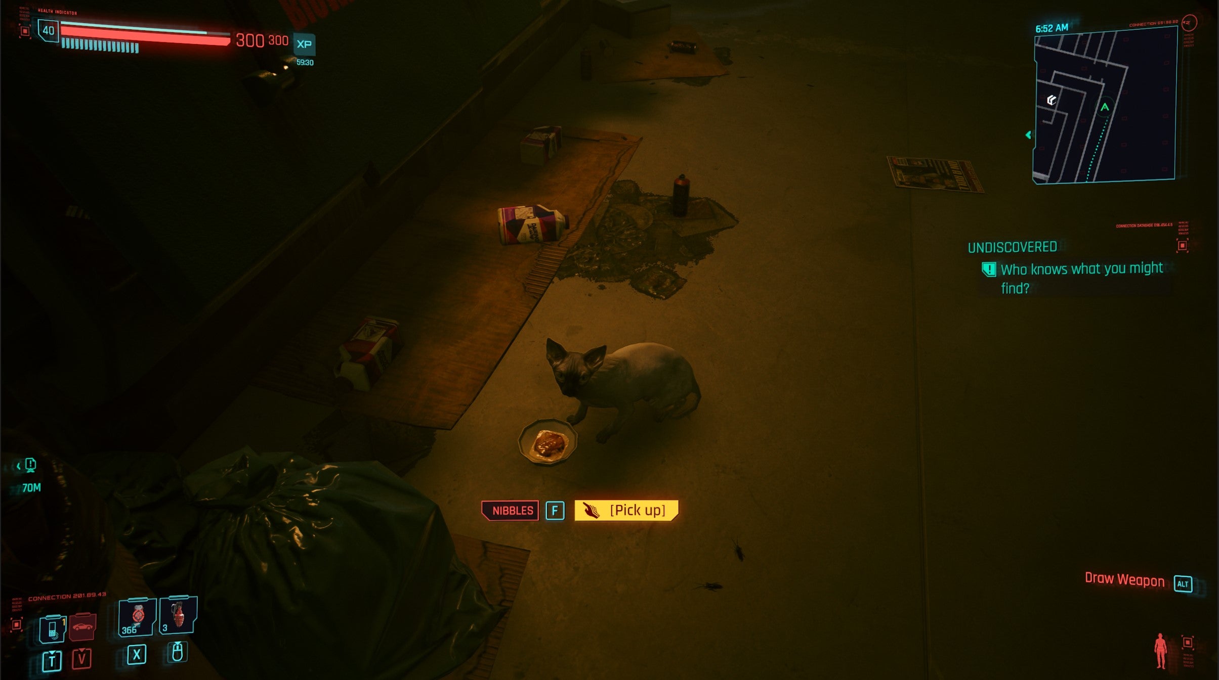 Cyberpunk 2077 How to get Nibbles the cat in V s Apartment and