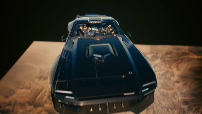 V riding successful a car with Johnny Silverhand successful Cyberpunk 2077.
