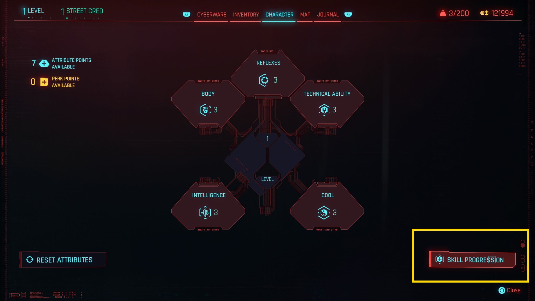 Cyberpunk 2077 skill progression and rank up bonuses - 3