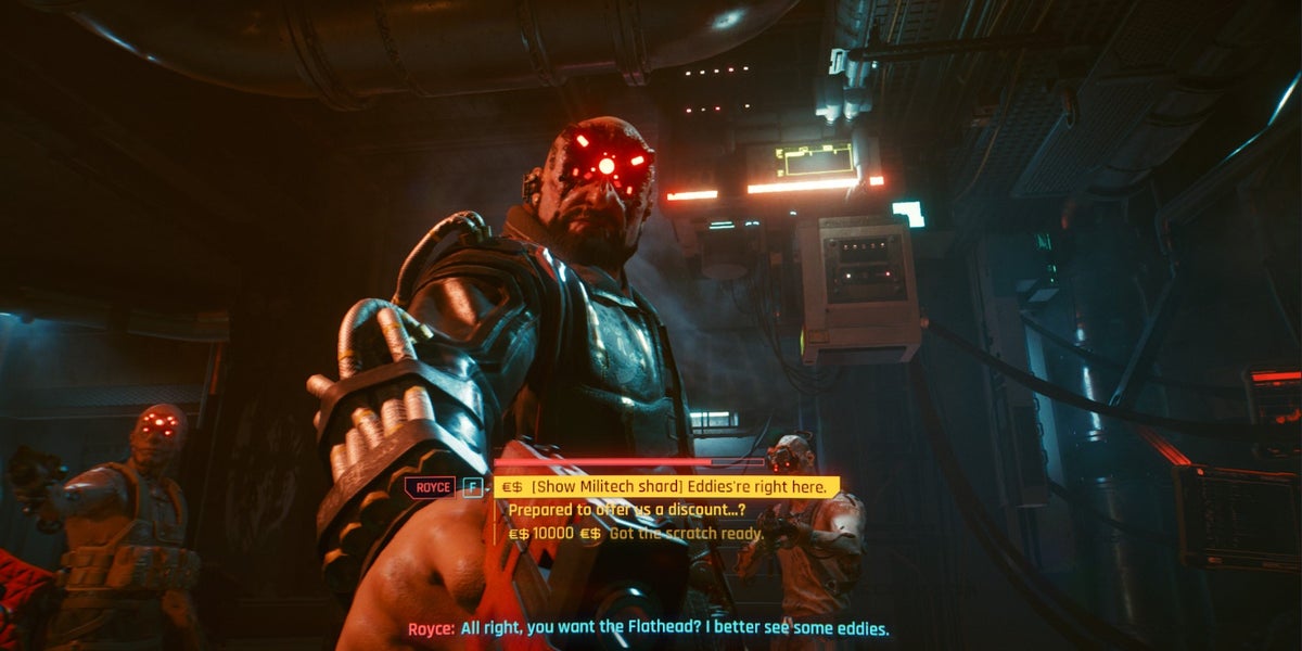 Cyberpunk 2077 The Pickup - Should you free Brick? | VG247