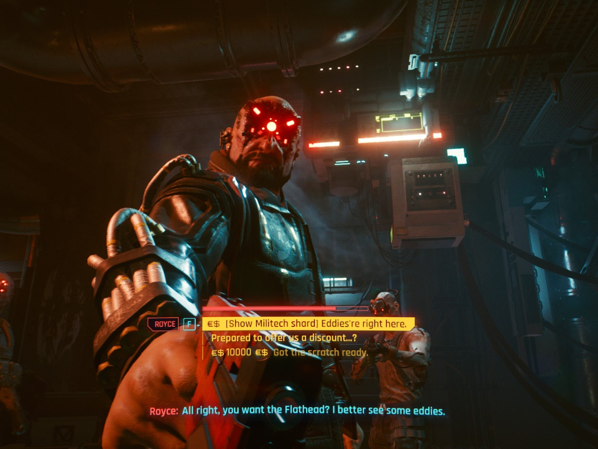 Cyberpunk 2077 The Pickup - Should you free Brick? | VG247