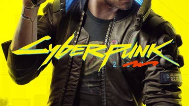 Cyberpunk 2077's logo with the '077' scribbled out.