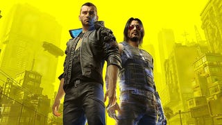 Cyberpunk 2077 artwork, Johnny Silverhand (right) and protagonist (right)