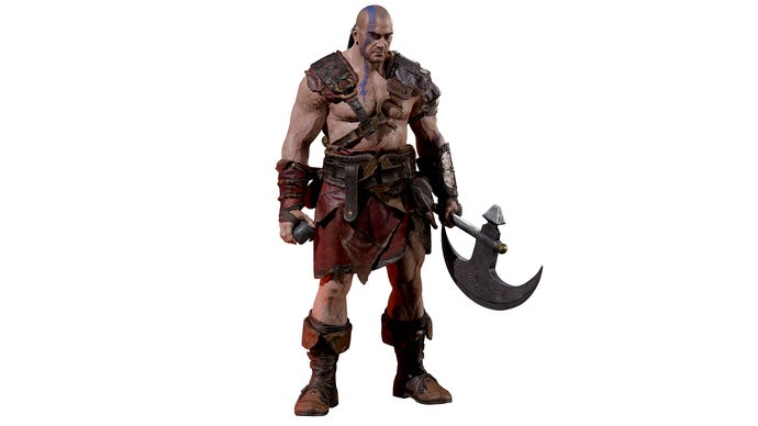 The Barbarian in Diablo 2: Resurrected