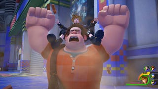 Wreck it Ralph carries Sora in Kingdom Hearts 3.