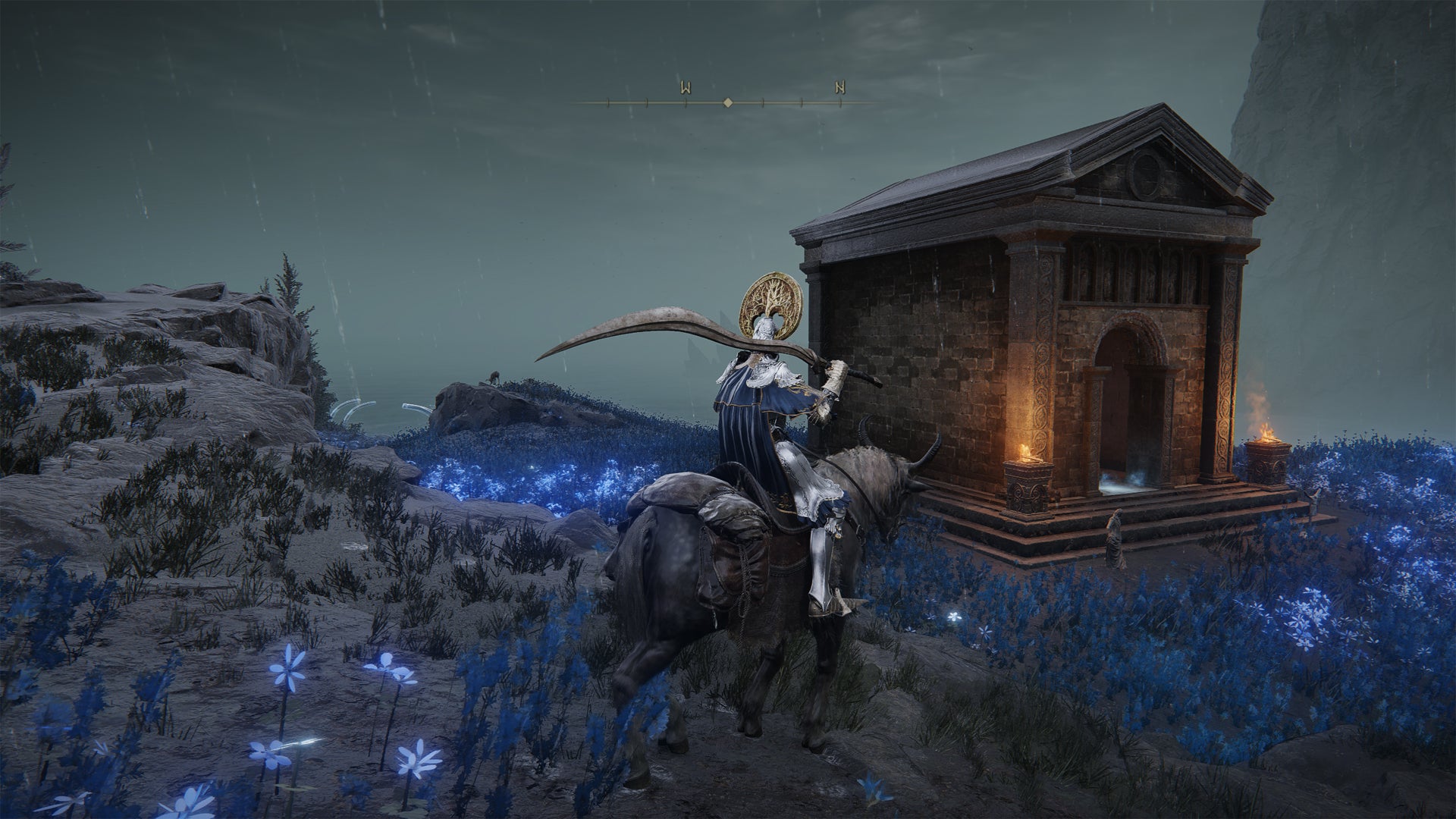 The Southern Nameless Mausoleum building in Elden Ring Shadow Of The Erdtree. - 5