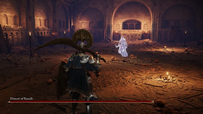 The Dancer of Ranah boss in Elden Ring Shadow Of The Erdtree.