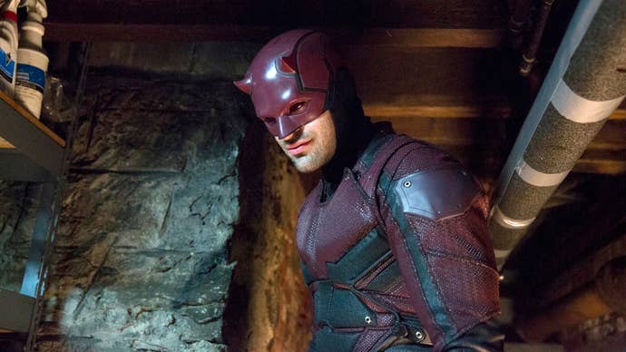 Netflix’s Daredevil stood in an underground area.