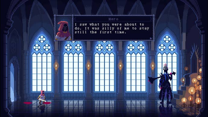 The hero learns the advantages of basic mobility in The Dark Queen Of Mortholme.