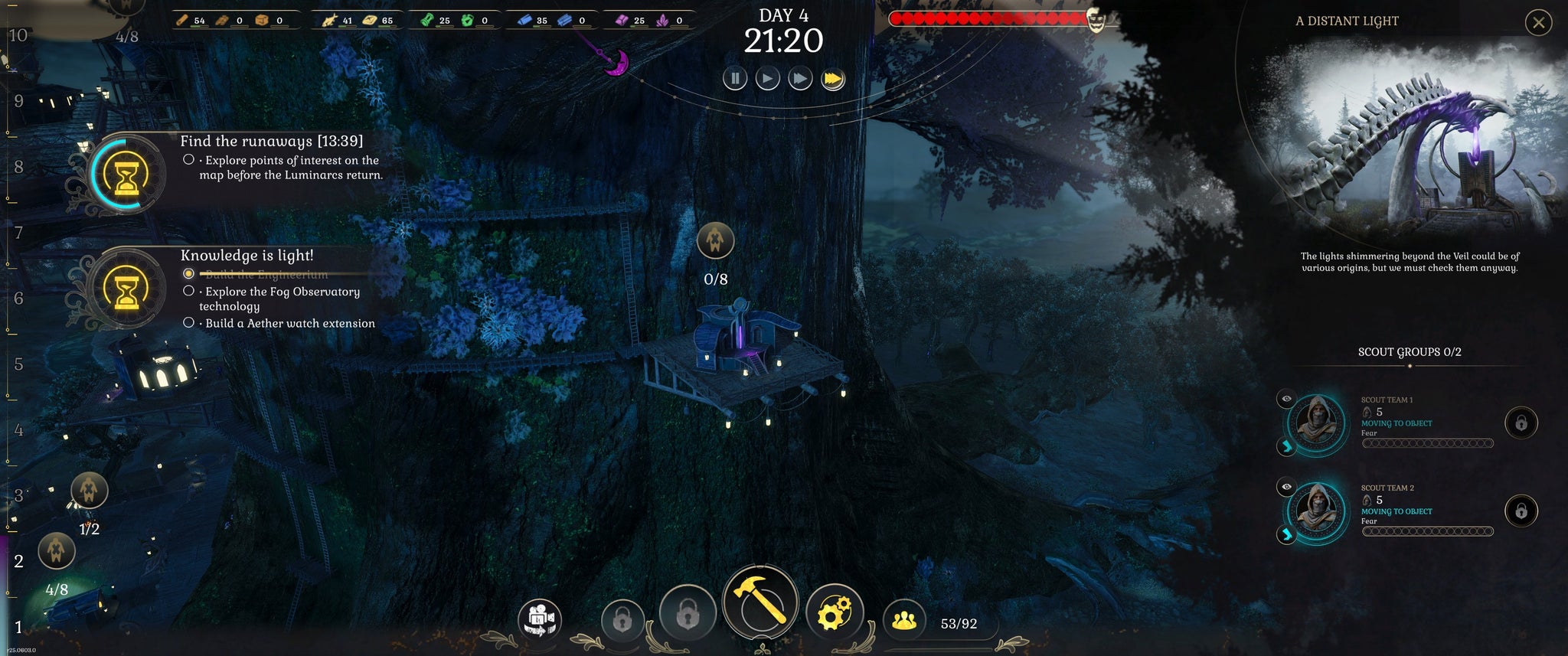 Building structures on a tree trunk in Darkswitch. It's a really nice tree. - 5