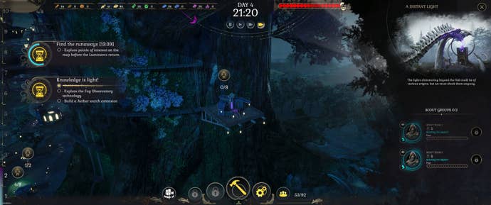 Building structures connected a histrion trunk successful Darkswitch. It's a truly bully tree.