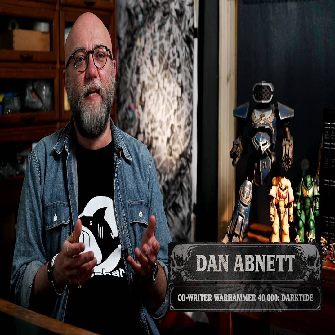 An interview with Warhammer 40,000 author Dan Abnett, who's writing  Fatshark's Darktide