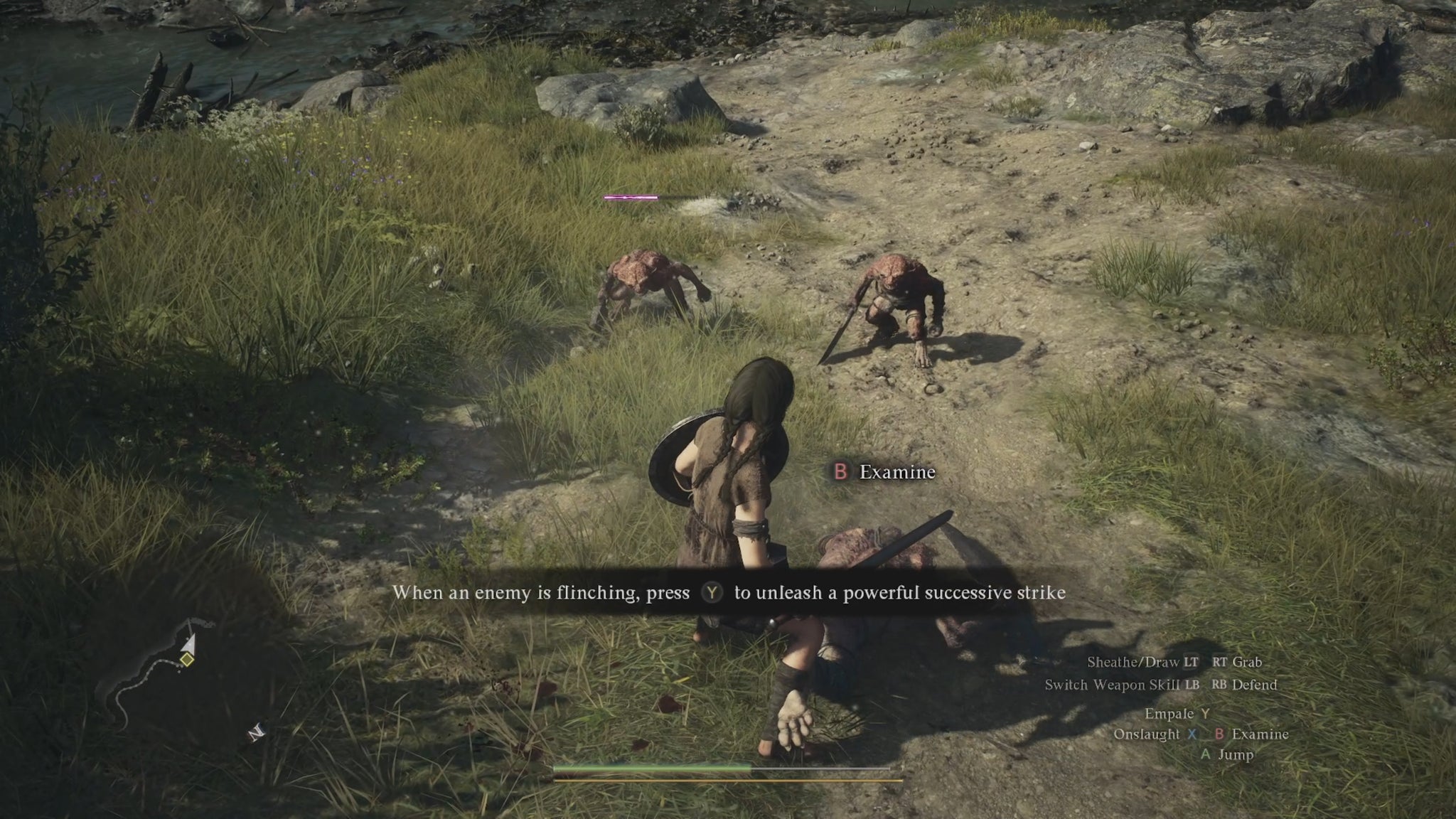 The player in Dragon's Dogma 2 fights a band of goblins. - 4