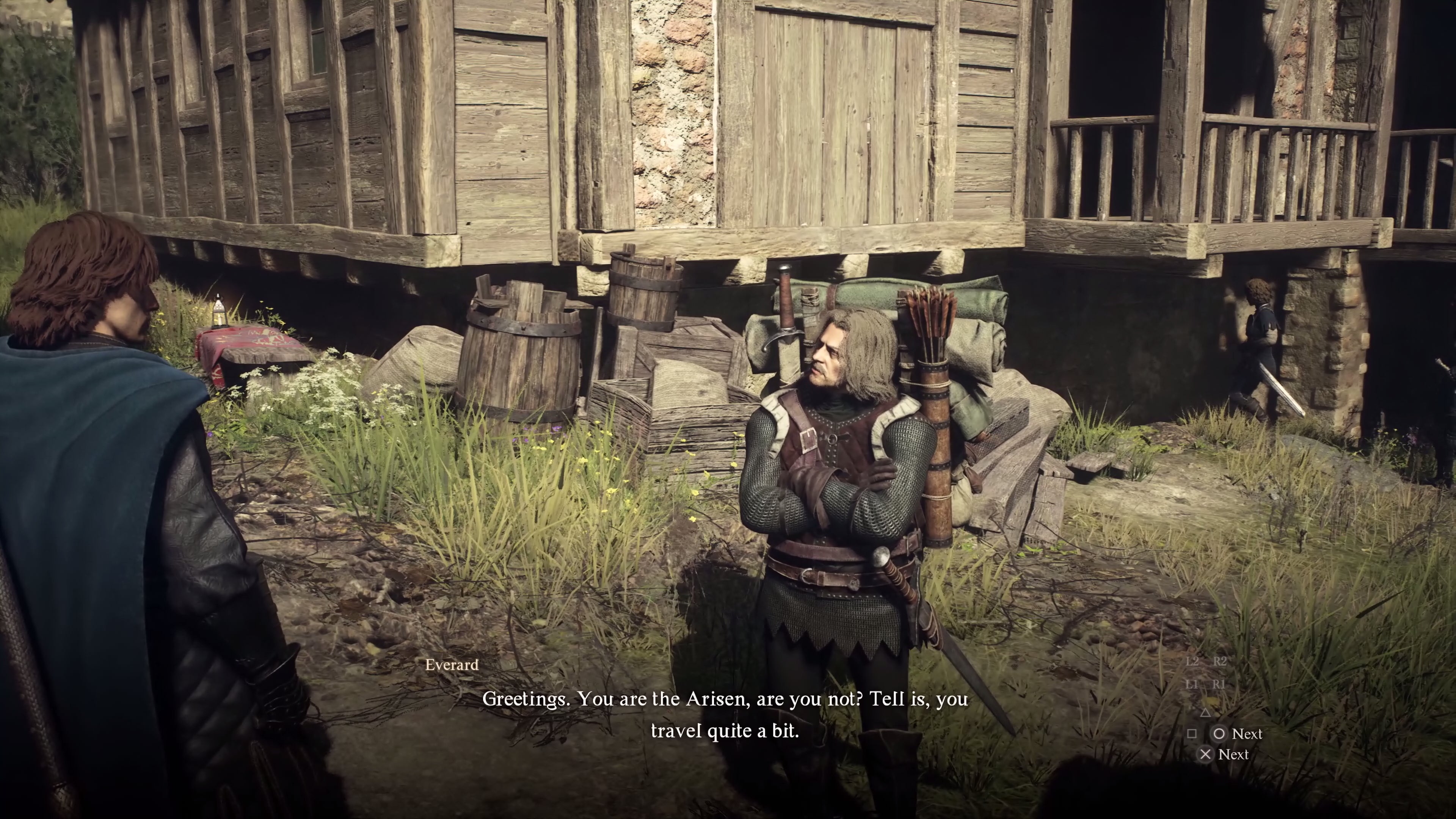 A conversation between two humans in Dragon&rsquo;s Dogma 2