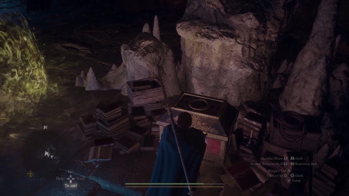 The player opening a treasure chest in Dragon's Dogma 2