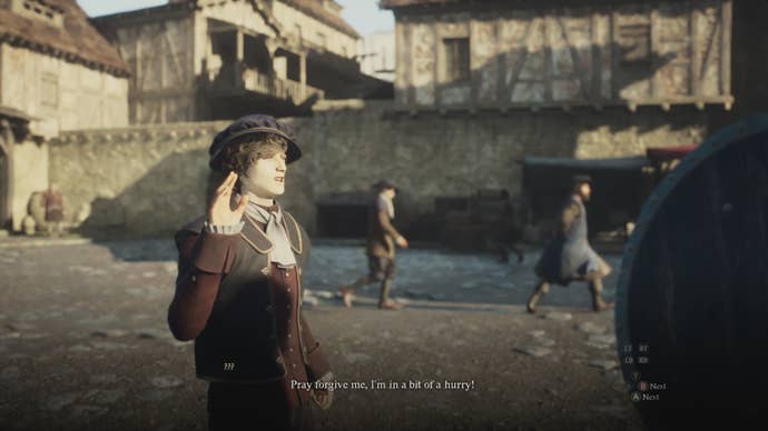 The player runs into an urchin in Dragon’s Dogma 2.