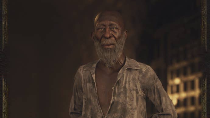 A close-up of Waldhar, an old Magistrate in Dragon’s Dogma 2.