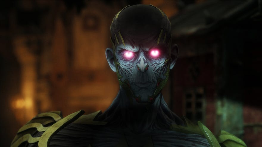 Vecna glares at the camera with glowing eyes in Dead by Daylight’s Dungeons & Dragons chapter